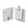 VESA 100 / Wall VidaMount® EZ ChargeDOCK™ - White [Exploded Assembly View]
