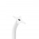 Fixed VESA Floor Stand - White [Front Iso Head View]