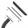 Fixed VESA Floor Stand - 10.9-inch iPad 10th Gen - Black [Tablet Assembly Side View]