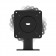 360 Rotating & Tilting Mounting Bracket - 360º Rotation [Front Ortho View] - Black