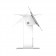 360 Rotating & Tilting Mounting Bracket - Tilting Forward & Backwards [Side Ortho View] - White
