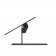 Adjustable Flip Mounting Bracket with Backward Tilt [Side Ortho View] - Black