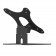 Adjustable Flip Mounting Bracket [Rear Iso View] - Black