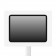 Enclosure Detail | Enclosed Samsung Galaxy Tab A11+ 11" Fixed Floor Stand [Front Top Ortho View] - White