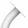 VESA Plate Detail | Fixed Floor Stand [Side Ortho View] - White