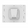 Disassembled View | Enclosed iPad Mini 4 & 5 Casing Off the Wall [Rear Ortho View] - White