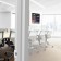 Removable Tilting Glass Mount - iPad Mini 1, 2 & 3 - White [Isometric View]
