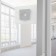 Removable Fixed Glass Mount - 10.5-inch iPad Pro - White [Behind Glass View]