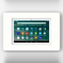 VidaMount On-Wall Tablet Mount - Amazon Fire 10th Gen HD 8 & HD 8 Plus (2020, 2022) - White [Landscape]