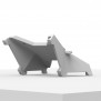 Flippable Desk Stand - VESA 100 Compatible - White