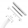 Fixed VESA Floor Stand - 10.9-inch iPad 10th Gen - White [Tablet Assembly Side View]