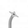 Fixed VESA Floor Stand - Light Grey [Front Iso Head View]