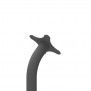 Fixed VESA Floor Stand - Black [Back Iso Head View]