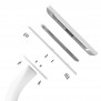 Fixed VESA Floor Stand - 10.9-inch iPad 10th Gen - White [Tablet Assembly Side View]