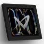 Fixed Tilted 15° Wall Mount - iPad Pro 13-inch (M4) - Black [Front Isometric View]