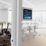 Permanent Fixed Glass Mount - iPad Air 1 & 2, 9.7-inch iPad Pro - Light Grey [Isometric View]