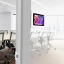 Permanent Fixed Glass Mount - iPad Mini (6th Gen) - White [Isometric View]