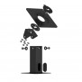 360 Rotating & Tilting Mounting Bracket - Desk Mount Orientation [Front Iso Exploded View] - Black
