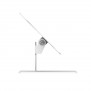 Adjustable Flip Mounting Bracket with Forward Tilt [Side Ortho View] - White