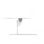Adjustable Flip Mounting Bracket with Upward Tilt [Side Ortho View] - White