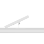 Adjustable Tilt Surface Mount - Microsoft Surface Pro 9 - White [Side View -45 Degrees]