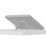 Flippable Desk Stand Enclosued Microsoft Surface Pro 9, 10, & 11 [Back Iso View] - Light Grey