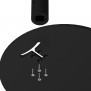 Base Plate Detail | Fixed Floor Stand [Rear Exploded Iso View] - Black
