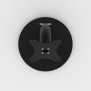 Fixed Desk / Table Stand [Top View] - Black