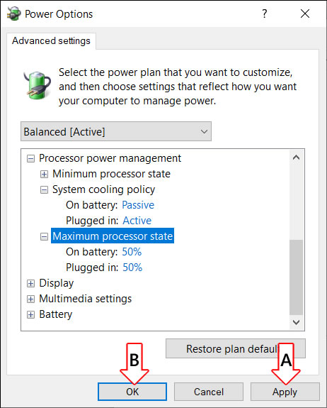 Screenshot - Click APPLY, then OK