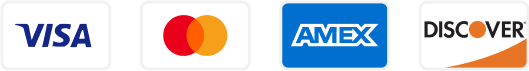 Visa, Mastercard, AmEx, and Discover Cards