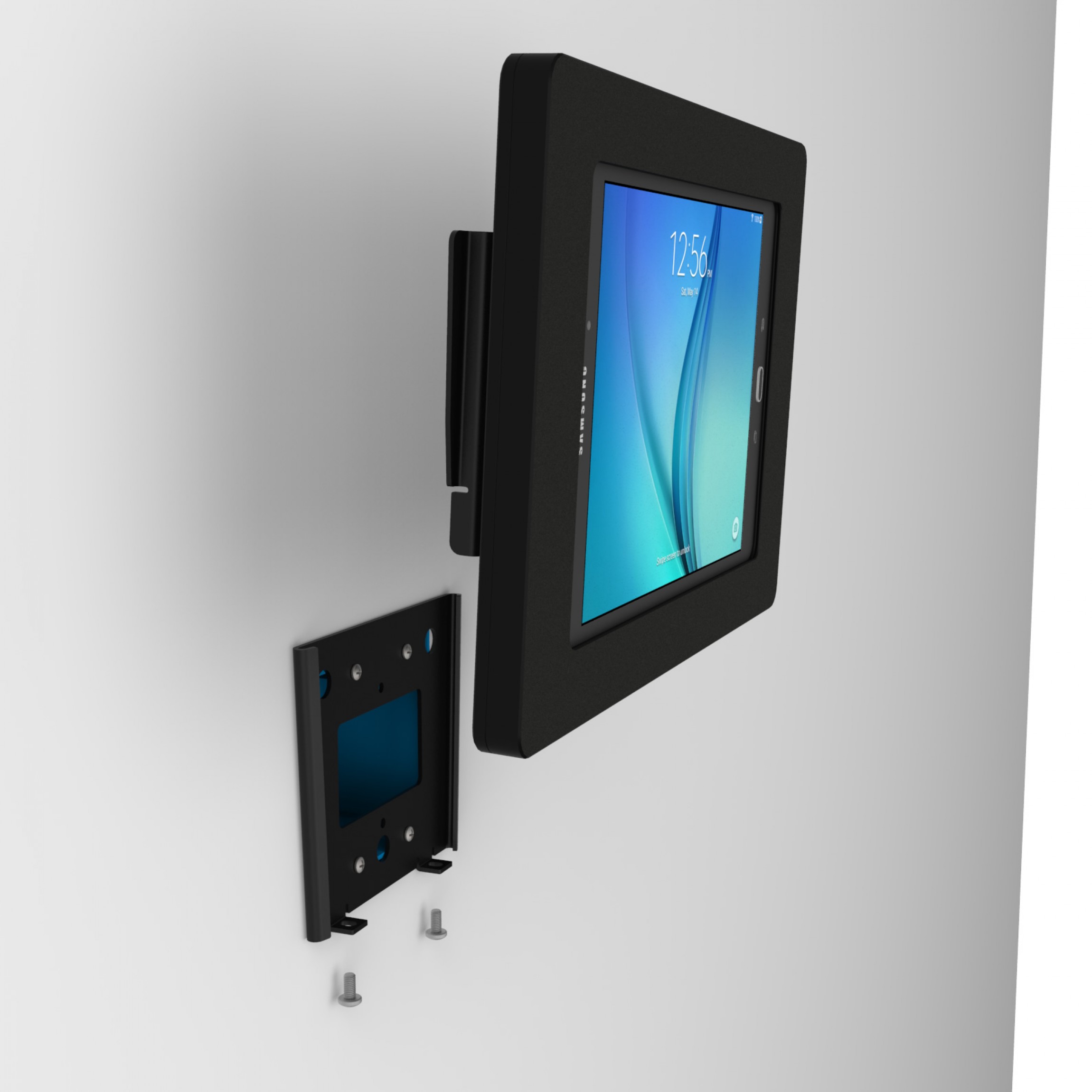 VidaMount Fixed Slim Wall Samsung Galaxy Tab A 9.7 Tablet Mount Black