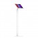 Fixed VESA Floor Stand - 12.9-inch iPad Pro 4th Gen - White [Full Front Isometric View]