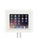 Fixed VESA Floor Stand - iPad 2, 3 & 4 - White [Tablet Front 45 Degrees]