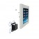 Removable Tilting Glass Mount - iPad Air 1 & 2, 9.7-inch iPad Pro - Light Grey [Assembly View 2]