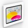 Front Iso Landscape View - White - On-Wall iPad / Tablet Enclosure