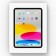 Front Ortho Portrait View - White - On-Wall iPad / Tablet Enclosure