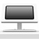 Portable 360 Rotating & Tilting Enclosed Samsung Galaxy Tab A7 10.4" Stand [Front Ortho View] - White