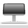 Portable 360 Rotating & Tilting OpenVESA Samsung Galaxy Tab S10 FE 10.9" Stand [Front Ortho View] - White