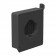 VESA 100 / Wall VidaMount® ChargeDOCK™ - Black [Front Isometric View]
