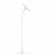 Fixed VESA Floor Stand - 10.9-inch iPad 10th Gen - White [Full Side View]