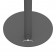 Fixed VESA Floor Stand - Black [Kensington Lock View]