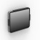 Fixed Slim VESA Wall Mount - Generic Tablet - Black [Isometric View]