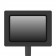 Enclosure Detail | Enclosed Samsung Galaxy Tab A11+ 11" Fixed Floor Stand [Front Top Ortho View] - Black