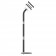 Enclosed Samsung Galaxy Tab A11+ 11" Fixed Floor Stand [Side Exploded Ortho View] - Black