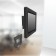 Disassembled View | Fixed Enclosed Samsung Galaxy Tab A11+ 11" Removable Glass Mount [Front Iso View] - Black