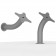 Installation Options | Flexible Desk / Table or Wall Mount [Iso Views] - Light Grey