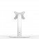 Fixed Desk / Table Stand [Rear Ortho View] - White
