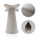 Detail View - 3D Print Pattern | "Lite" Fixed Desk / Table Mount [Rear Ortho View] - White