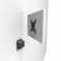 Exploded Assembly | Tilting Enclosed Samsung Galaxy Tab A11+ 11" Enclosure away from Wall Mount [Side Iso View] - White