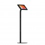 Fixed VESA Floor Stand - 10.2-inch iPad 7th Gen - Black [Full Front Isometric View]